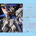 Fluorescent Water Stickers for Model Making MGEX Strike Freedom ZGMF-X20A Custom