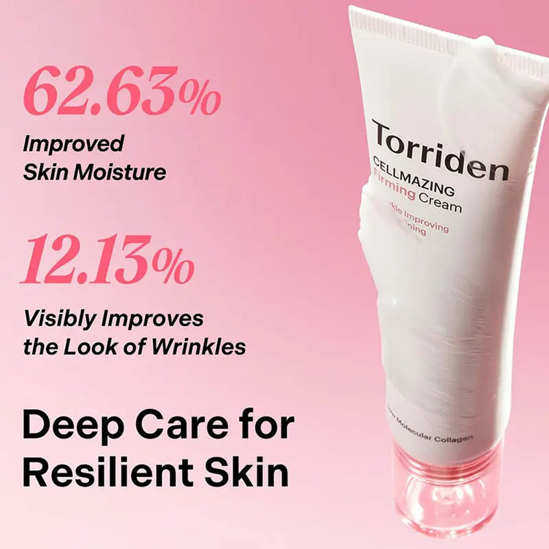 Firming Collagen Cream for Face 60ml - Hydrating, Non-Greasy, Long-Lasting Dewy Skin