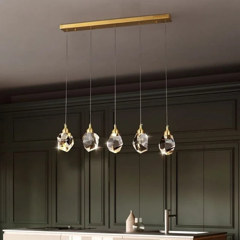 Modern Crystal LED Pendant Chandelier for Living Room Kitchen Bedroom Home Decoration