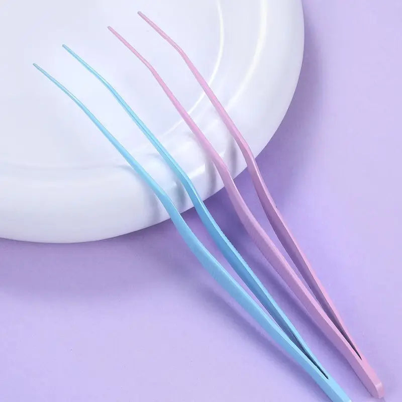 Stainless Steel Bead Picking Tweezers Anti-Static Precision 2.6mm for False Eyelash Application