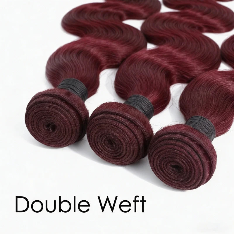 Brazilian Virgin Hair Extensions - Body Wave Bundles 14-32 Inch, Unprocessed Human Hair