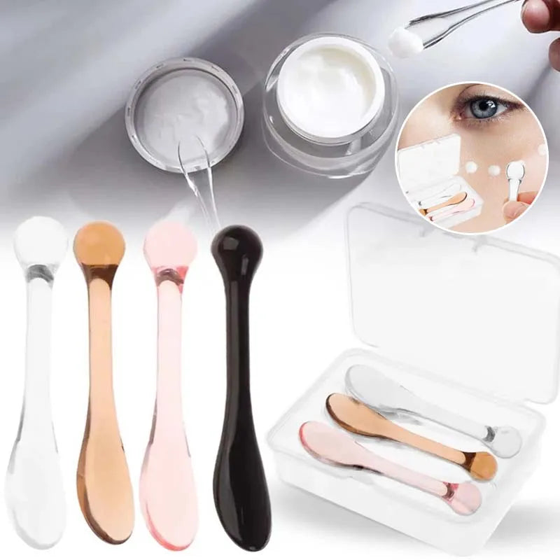 3Pcs Cosmetic Spatulas Scoop Face & Eye Cream Masks Makeup Tools