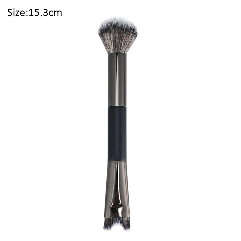 Dual-End Nose Contour Makeup Brush for Face & Eyeshadow - Highlight & Shadow Tool