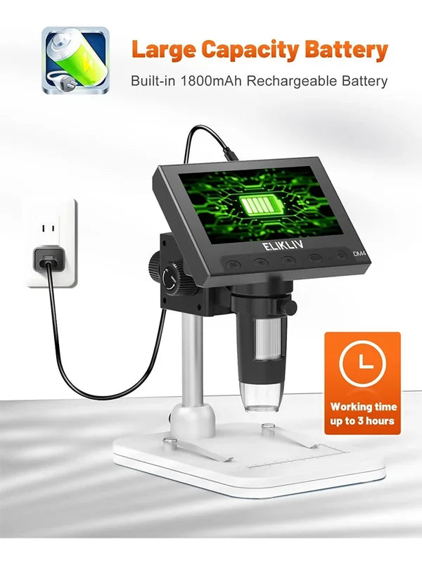 LCD Digital Microscope 1000x Magnification Handheld Soldering Repair Tool