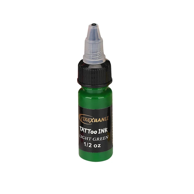 15ml Multi-Color Tattoo Ink Set for Body Art & Permanent Makeup