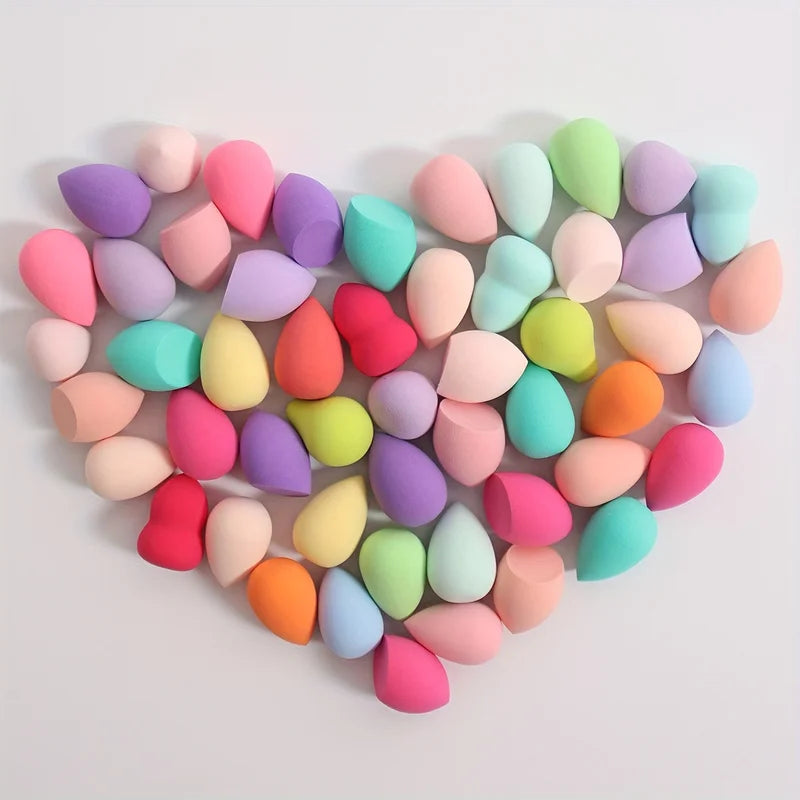 Mini Makeup Sponges Set - Assorted Shapes & Colors, Latex-Free, Multi-Purpose Beauty Tools