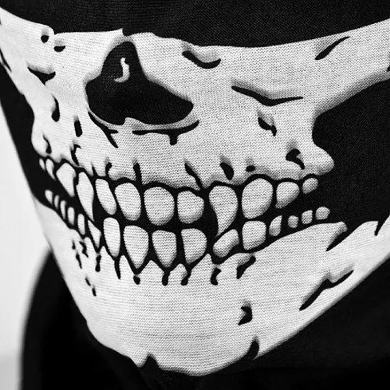 Multi-Functional Skull Face Mask Helmet Neck Gaiter for Camping & Outdoor Sports
