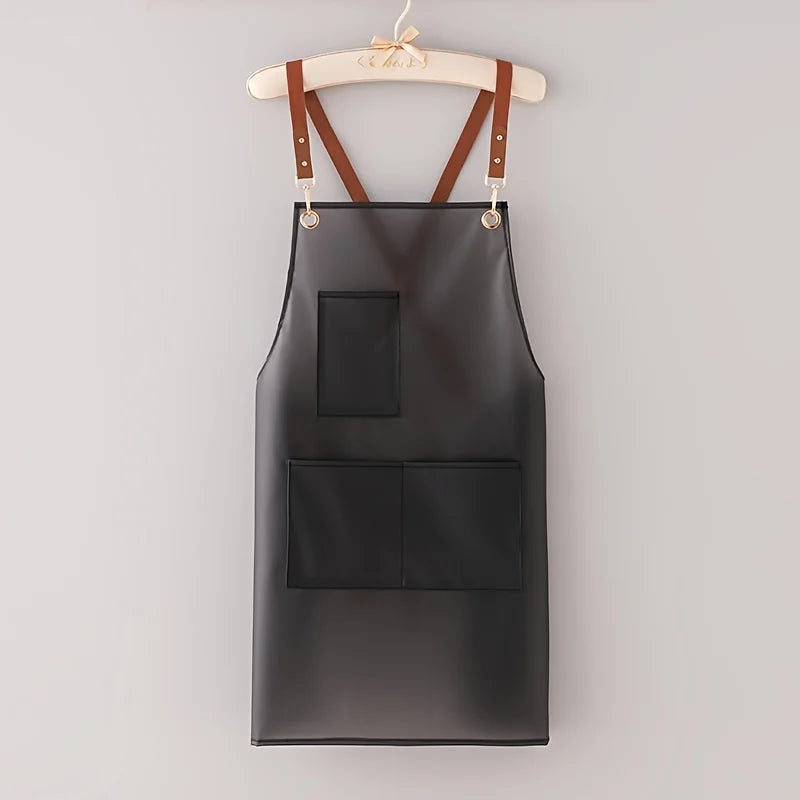 Waterproof Oil-proof Apron for Kitchen Cooking and Household Use - Korean Style Overalls