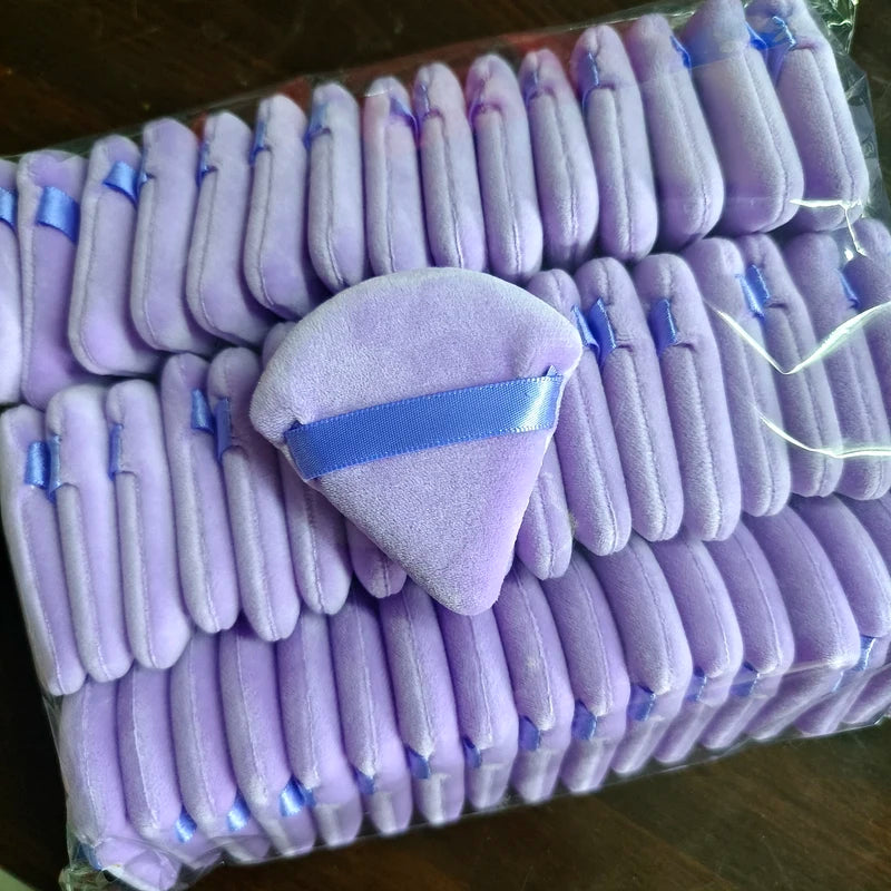 100Pcs Custom Logo Powder Puff Face Makeup Sponge Set - Soft Cosmetic Tools