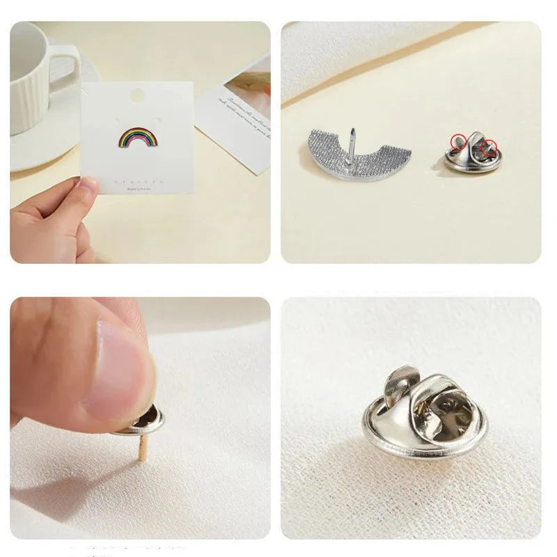 Diversity 10-100PCS Enamel Badge Pins for Bags & Clothing Personalised Accessories