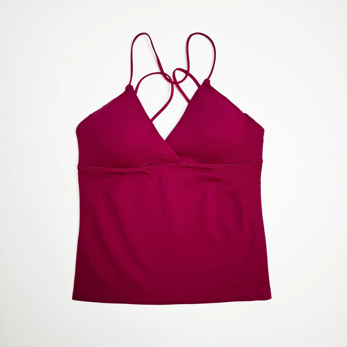 Women’s Seamless Twist Front Longline Yoga & Workout Tank Top – Fitness Vest