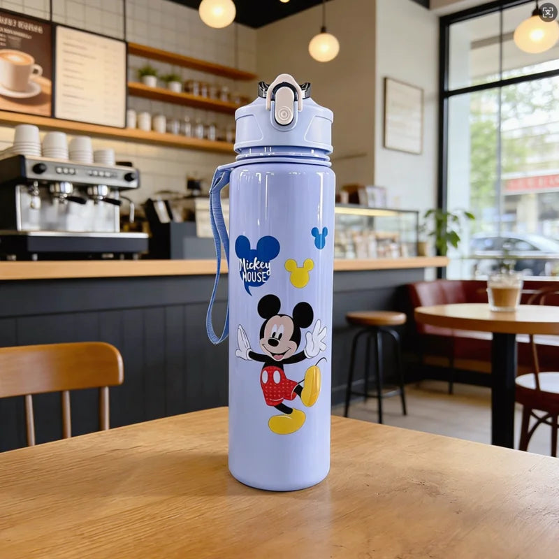 Large Capacity Cartoon Water Bottle - Reusable Leakproof Hydration Cup