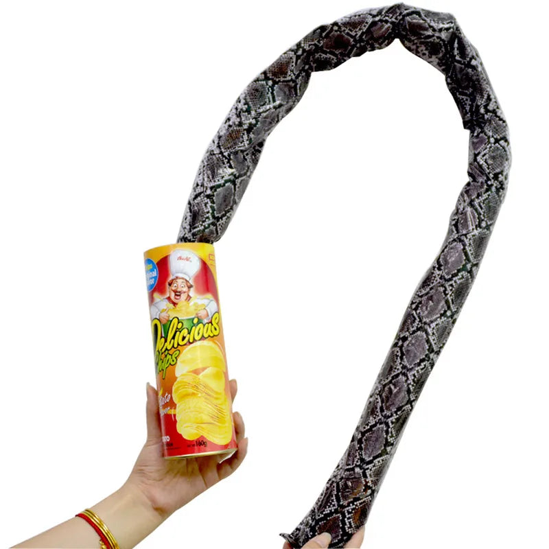 Halloween Fake Potato Chips Can Snake Prank Toy - Scary Joke Party Prop