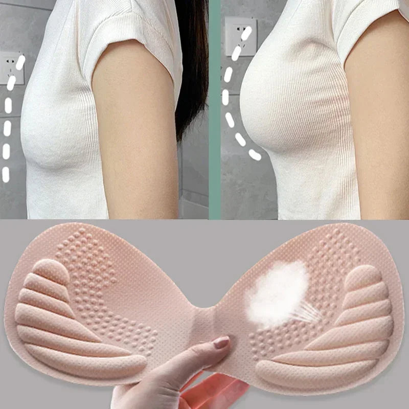 Breast Enhancing Foam Pads for Lingerie - Removable Chest Inserts, Support & Comfort