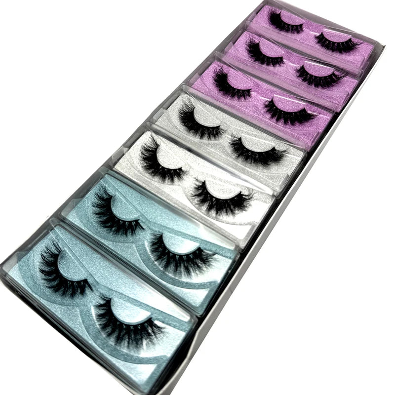 21 Pairs 3D Mink False Eyelashes Fluffy Dramatic Makeup Lashes - Cruelty-Free