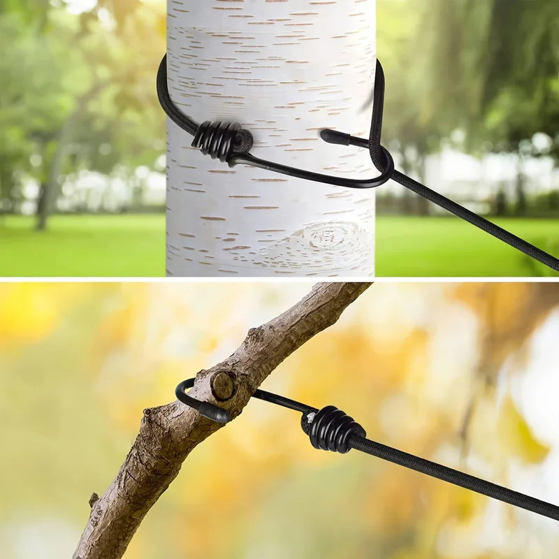 Portable Travel Clothesline with 12 Clips - Retractable Non-Slip Drying Rope for Indoor & Outdoor Use