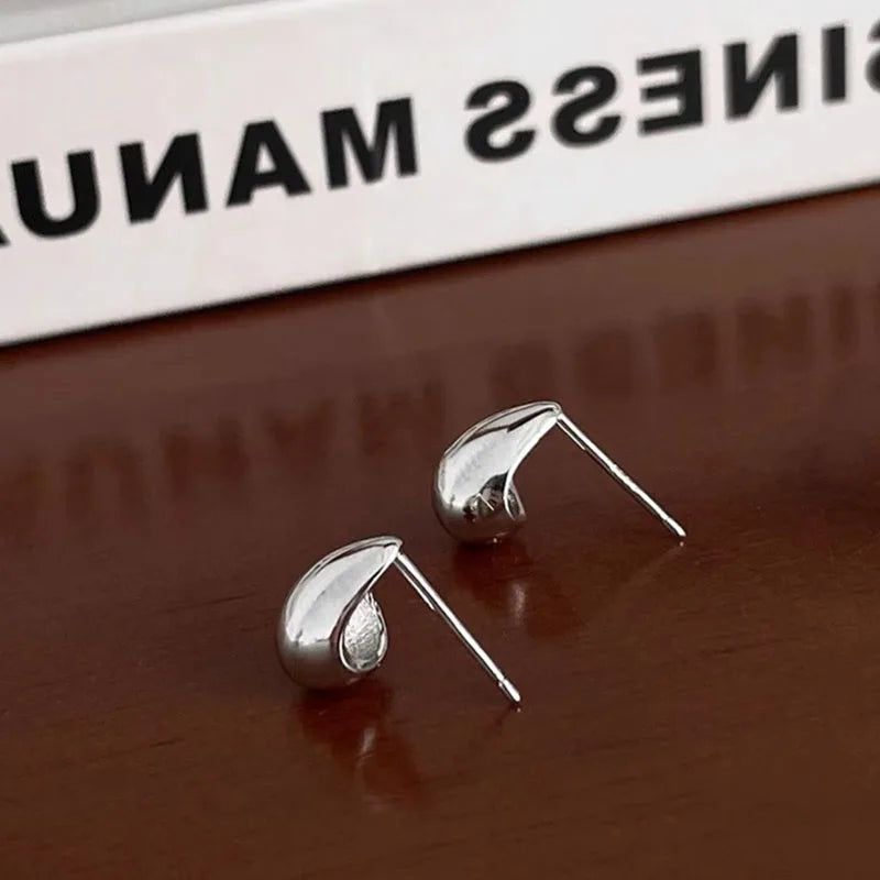 Sterling Silver Water Drop Earrings for Women Minimalist Trendy Jewelry Gift