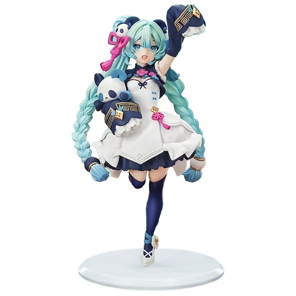Anime Girl Action Figure with Kawaii Hatsune Miku Style Collectible PVC Doll - Multiple Colors