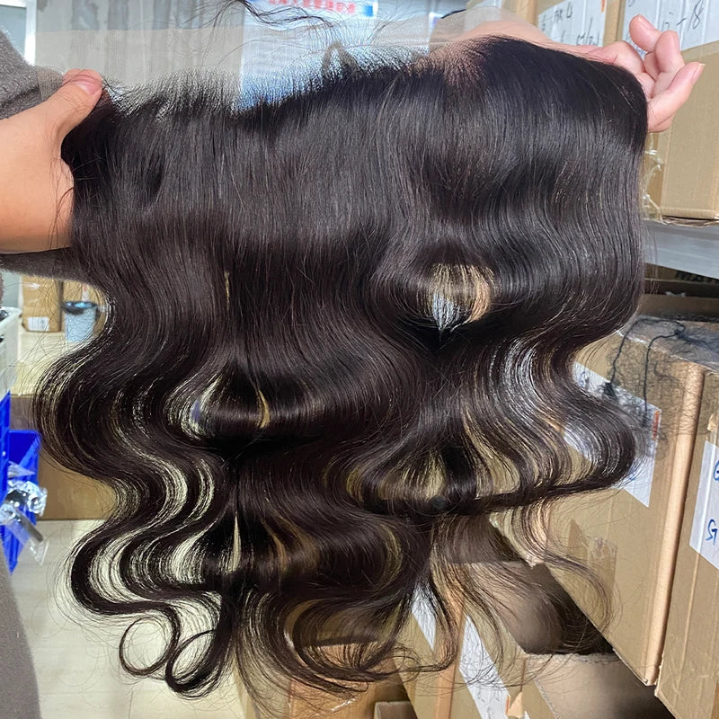 Brazilian Body Wave Lace Frontal Wig 13x4 HD Transparent Lace Pre-Plucked Ear to Ear