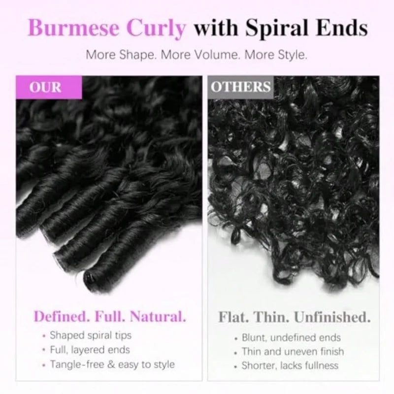 Human Hair Half Wig 3-in-1 Glueless Clip-In Flip Over Style - Natural Color