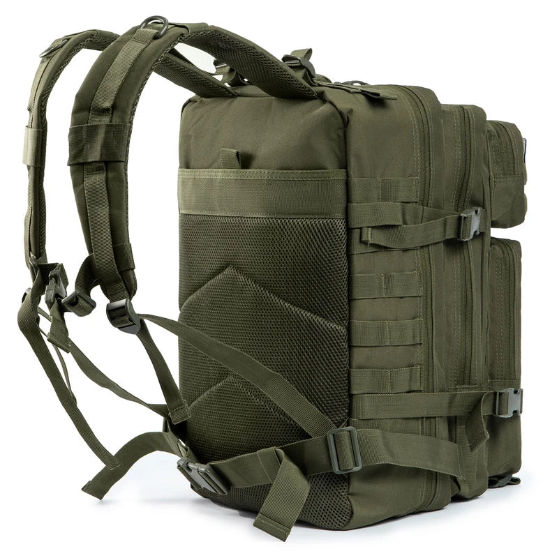 Large Capacity Tactical Hunting Backpack with Molle System for Outdoor Camping and Wilderness Trekking