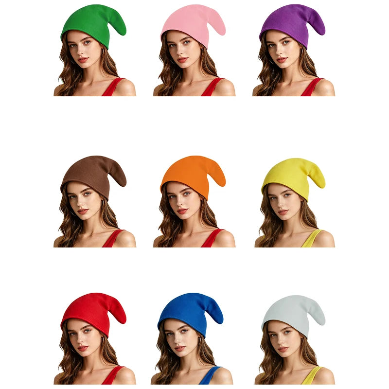 Unisex Christmas Elf Hat Costume Accessory for Holiday & Cosplay Parties