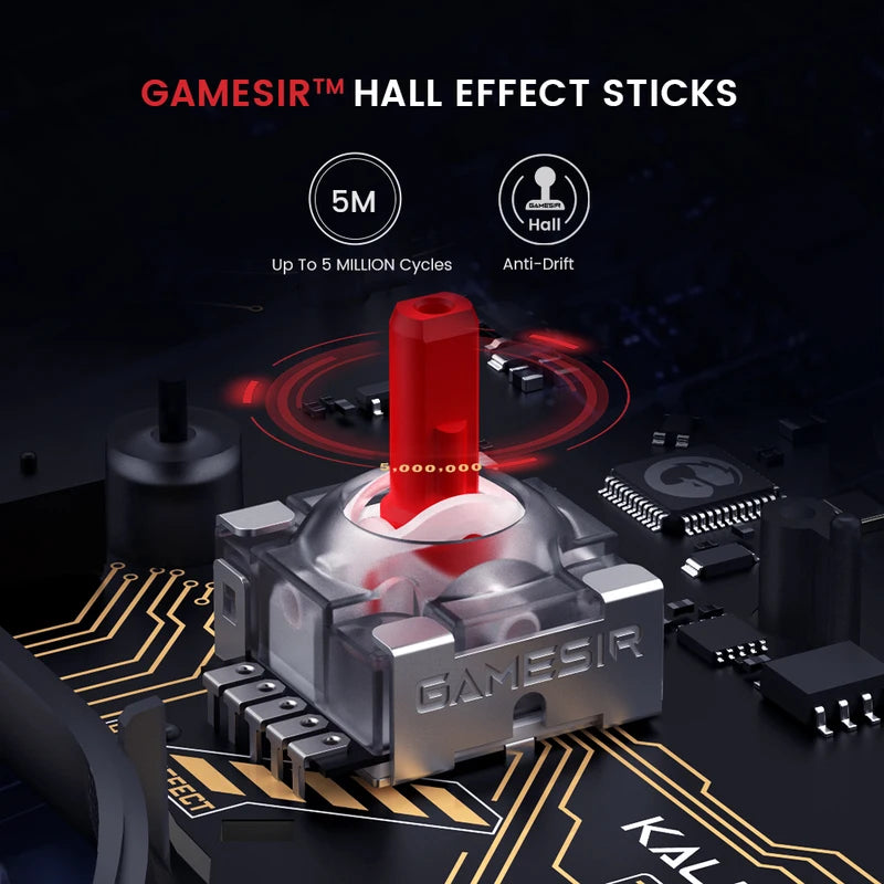 Wired Xbox Gaming Controller with Hall Effect Joystick and Customizable Light Effects