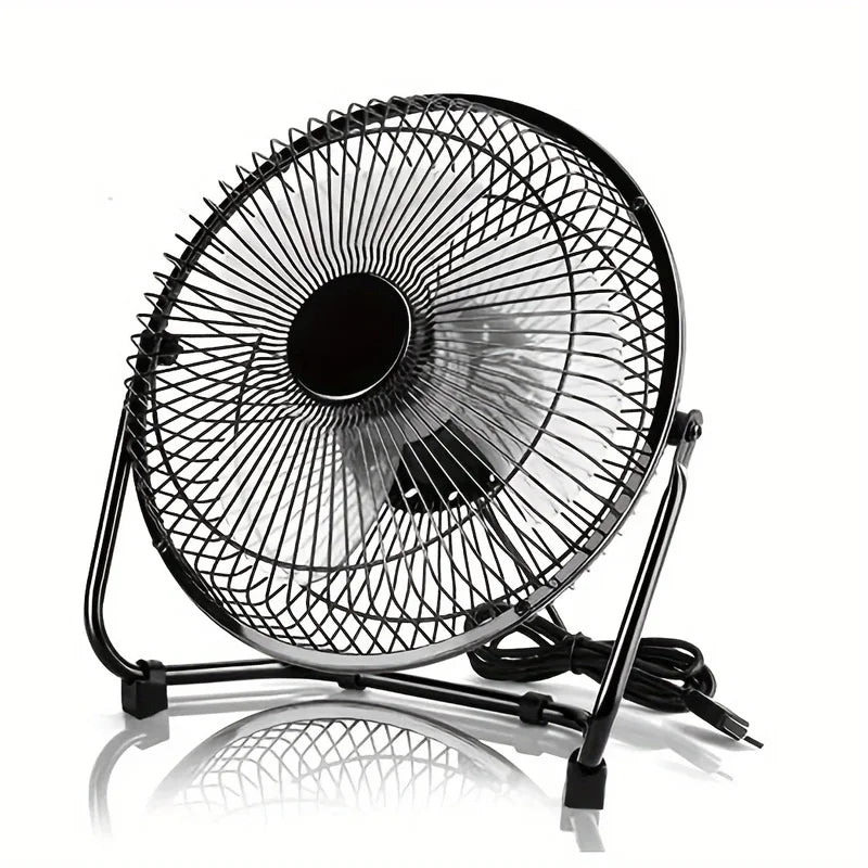 USB Desktop Fan with 2 Adjustable Speeds and 360° Rotation - 4/6/8 Inch Portable Table Fan