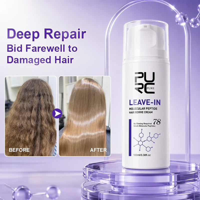 Keratin Hair Treatment Leave-In Mask for Smooth, Frizz-Free Hair