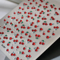 Self-Adhesive Cherry Nail Stickers - Cute Summer Fruit Design for Nails