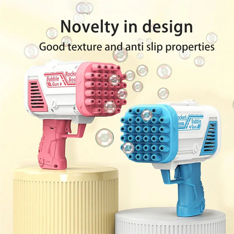 Electric Bubble Machine for Kids 32 Hole Fully Automatic Outdoor Toy No Batteries