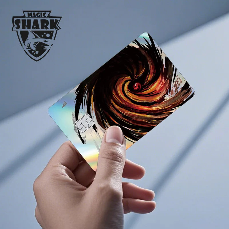 Anime Sasuke Kakashi Laser Holographic Debit Credit Card Skin Cover Sticker