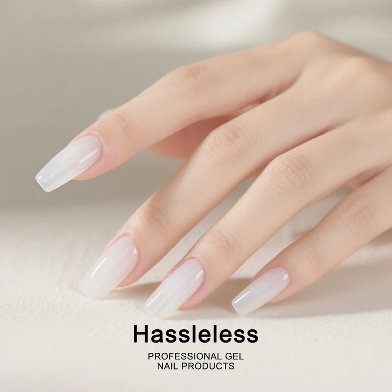 Milky White Gel Nail Polish - Pure Color UV Gel for Professional & DIY Nails 15ml