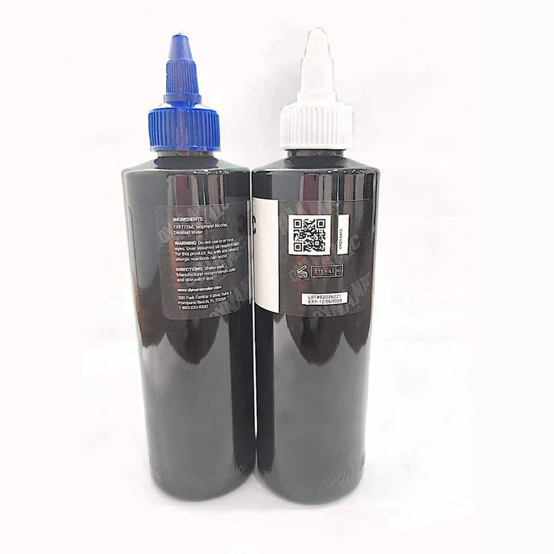 8oz Professional Black Tattoo Ink - Permanent Skin Body Art Pigment