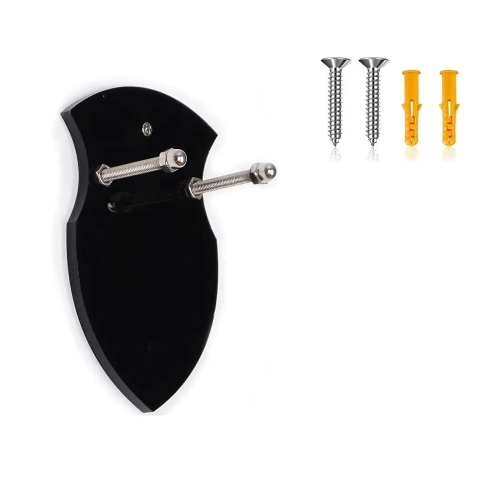 Wall-Mount Sword & Axe Holder Display Stand - Acrylic Vertical Hanger for Weapons