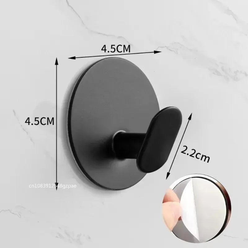 Heavy Duty Self-Adhesive Wall Hooks for Bathroom & Kitchen - Waterproof Plastic Hangers