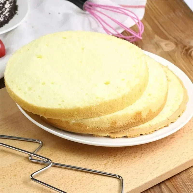 Adjustable Stainless Steel Cake Slicer & Decorating Mold for DIY Baking & Cake Decorating