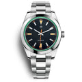 Luxury Automatic Mechanical Wristwatch for Men - Green Glass AR Sapphire Crystal