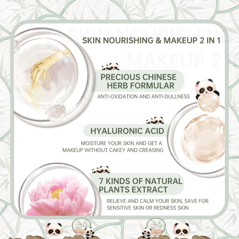 Full Coverage Cushion Foundation for Sensitive Skin - Hydrating Poreless Face Makeup