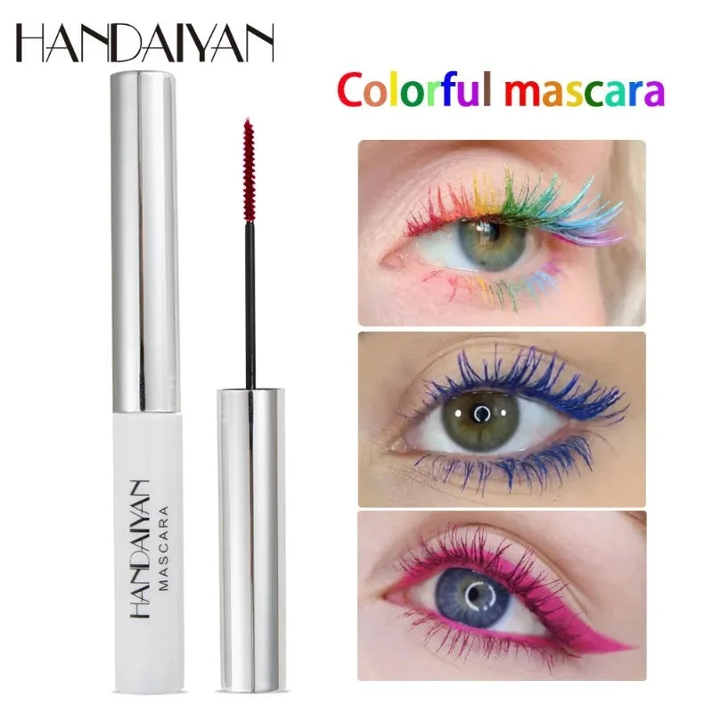 Color Waterproof Mascara - Fast Dry, Curly, Long-Lasting Eyelash Extension Makeup
