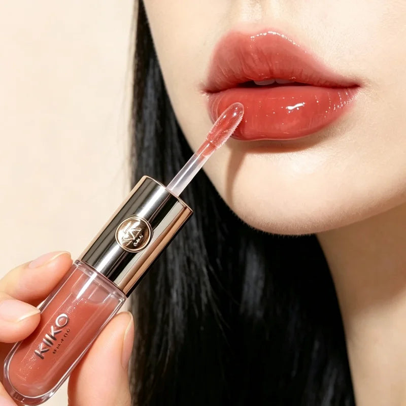 Long-Lasting Lip Gloss with Transparent Mirror - Multiple Colors