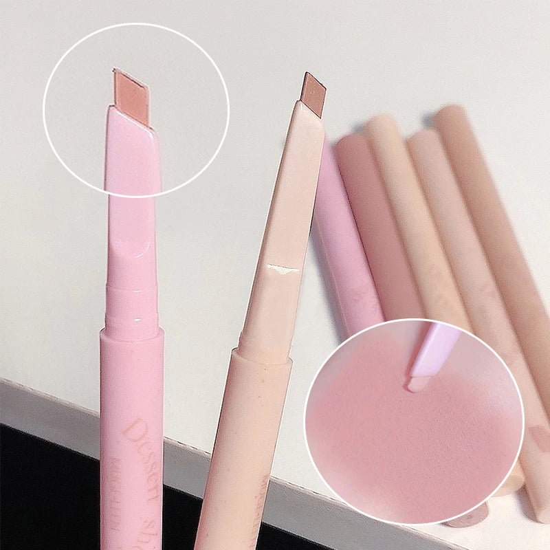 Waterproof Lip Liner Pencil - Automatic Rotating, Long-Lasting, No Color Outline