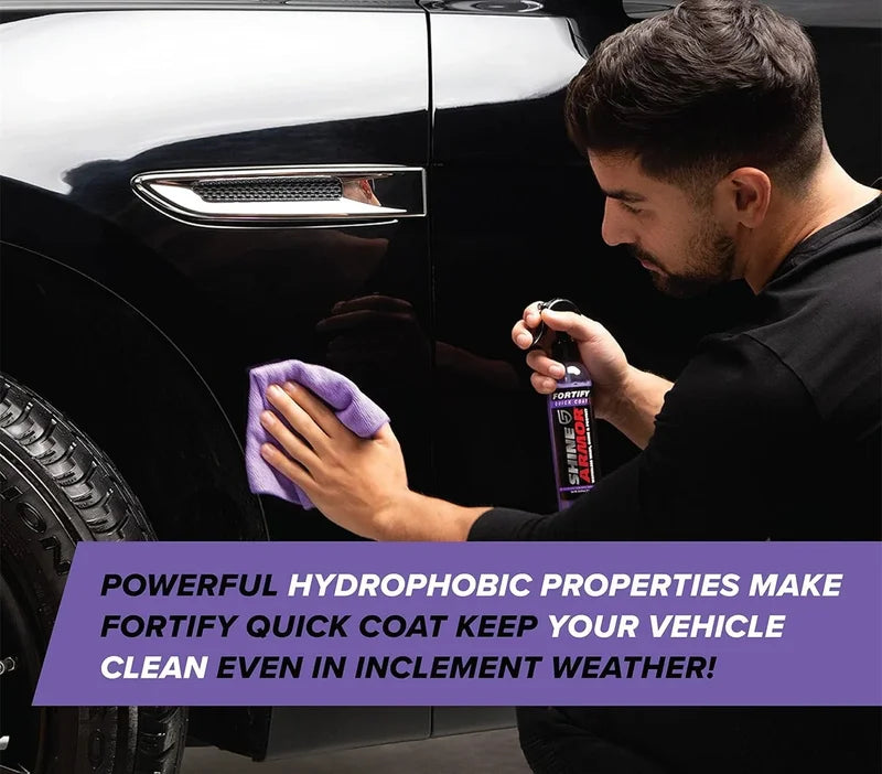 Ceramic Coating Car Wax Spray - Waterless Hydrophobic Top Coat & Polish