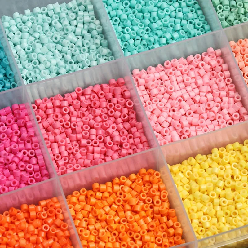 2000pcs Colorful Glass Seed Beads for Jewelry Making - 2mm & 5mm Variants