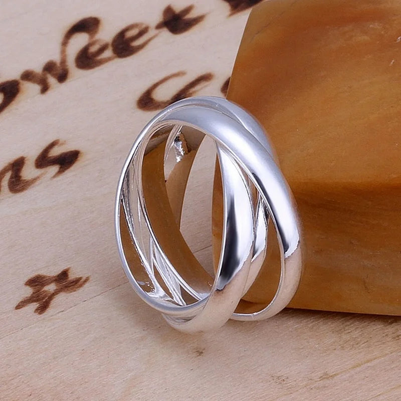 Sterling Silver Wedding Ring for Women - Fashion Jewelry with Charm, Gift-Ready