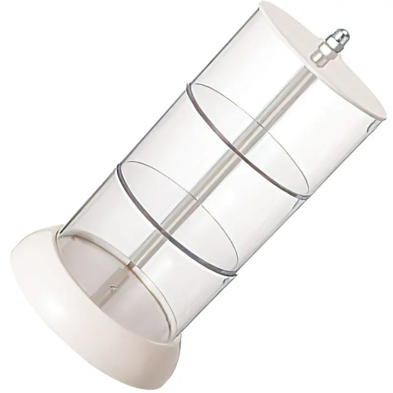 Rotatable 3-Tier Makeup Sponge Storage Box with Compartments - Clear Plastic Organizer for Vanity