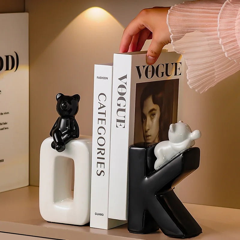 Modern Bookend Desktop Ornament for Home & Living Room Decor