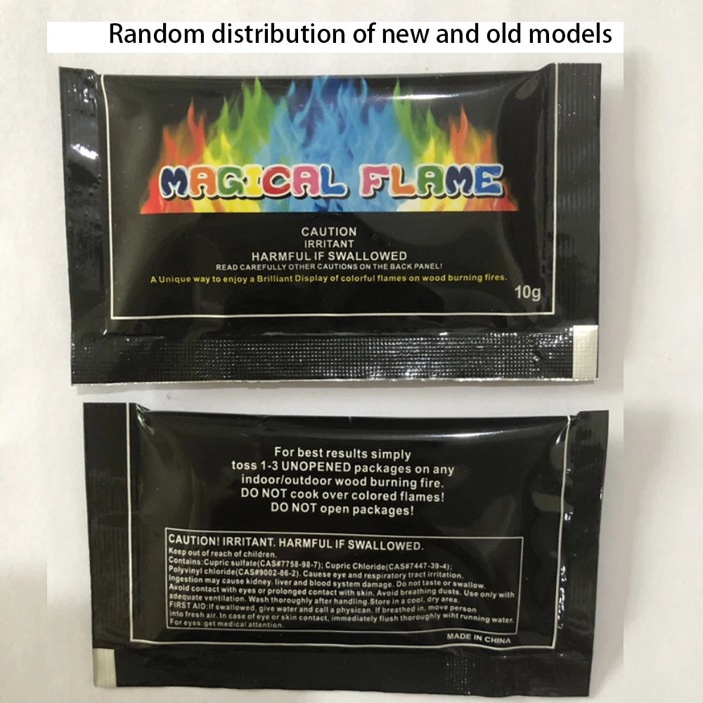 Color Changing Fire Powder 10 Packs for Campfire Fireplace Party & Bonfire