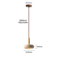 Wabi Sabi Circular Yellow Stone Pendant Lamp for Commercial & Home Decor