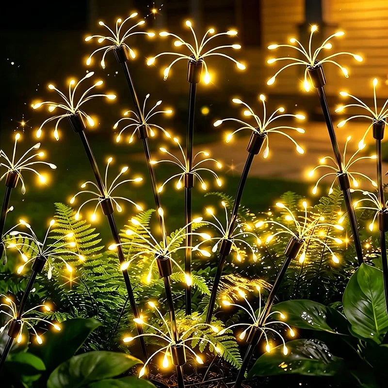 Solar Garden Flower Lights Waterproof Outdoor Decorative Landscape Lighting